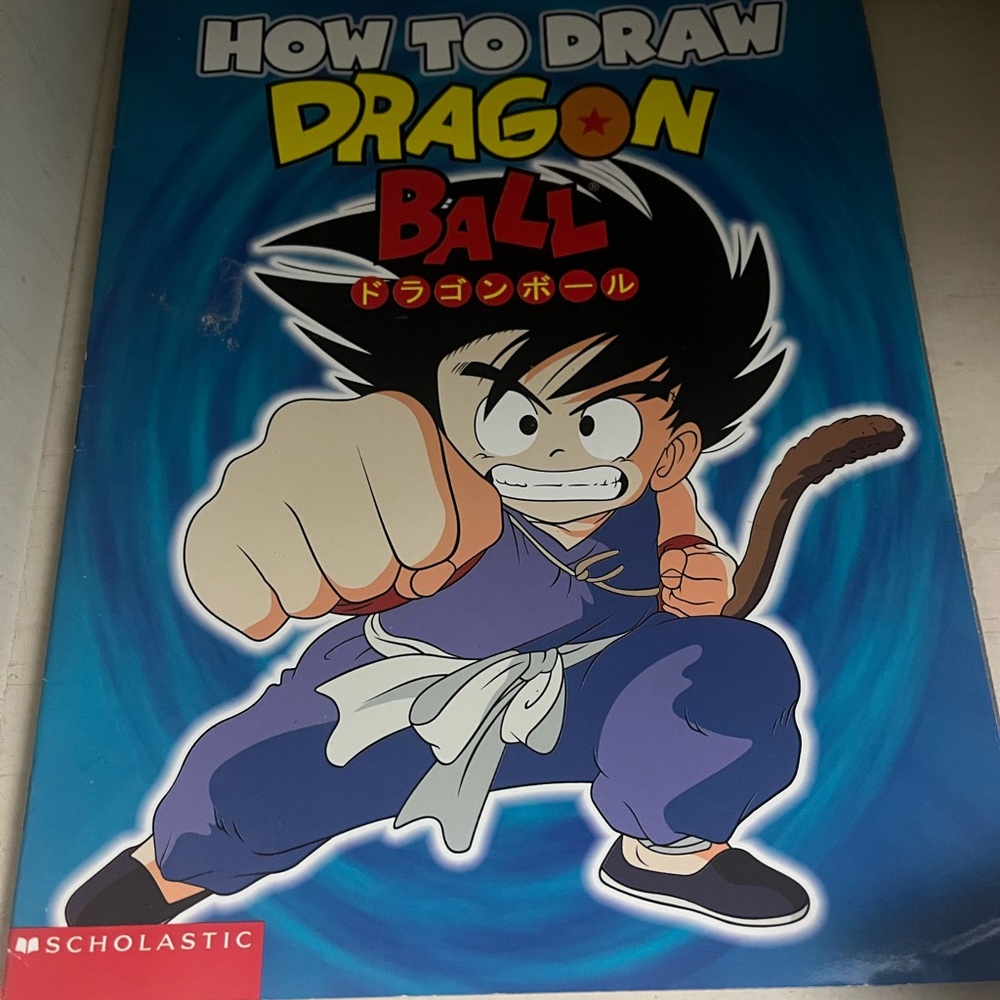 Scholastic Anime Character Art Book and 3 additional Dragon Ball Z books